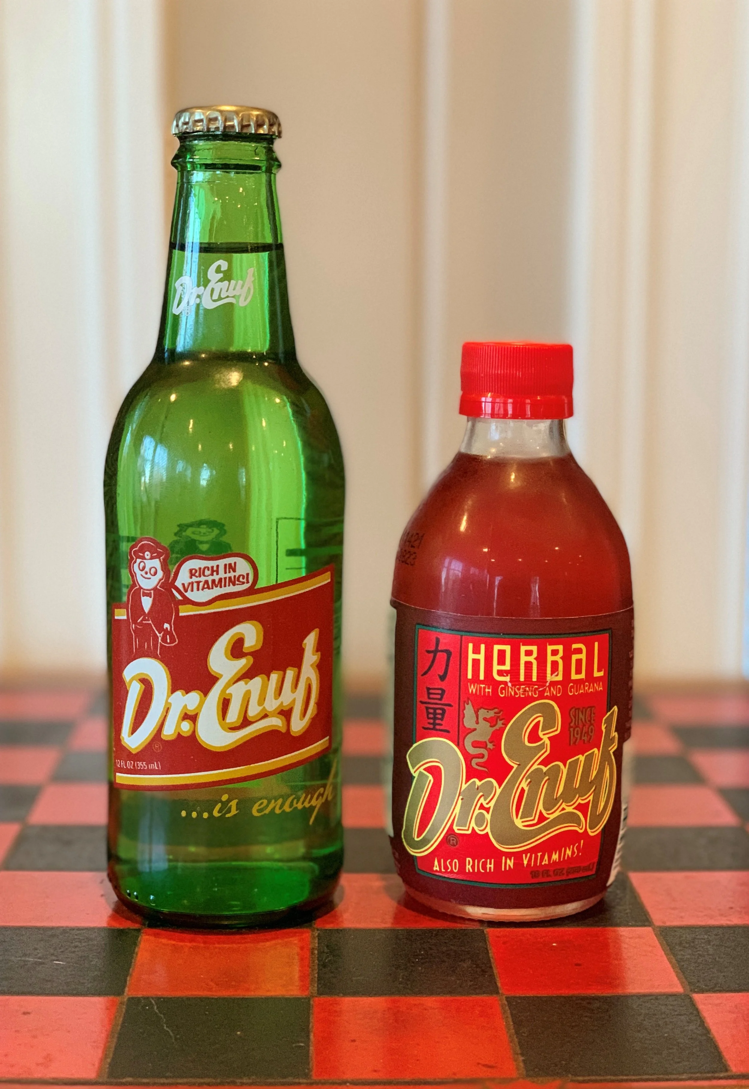 Dr. Enuf marks its 70th birthday this year. The herbal variety was added to the product line in 2002.