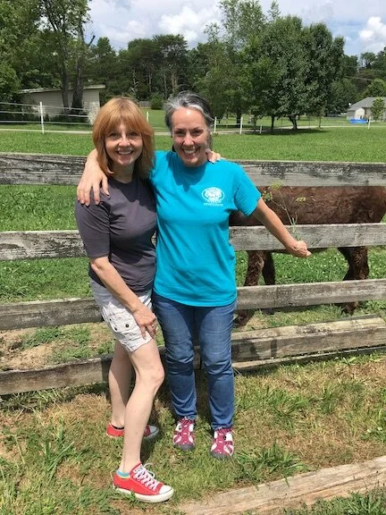 Tammy Smith & Amy buddies since the mid 1980s photographed in 2017. Photo: Tammy Marcum Smith.