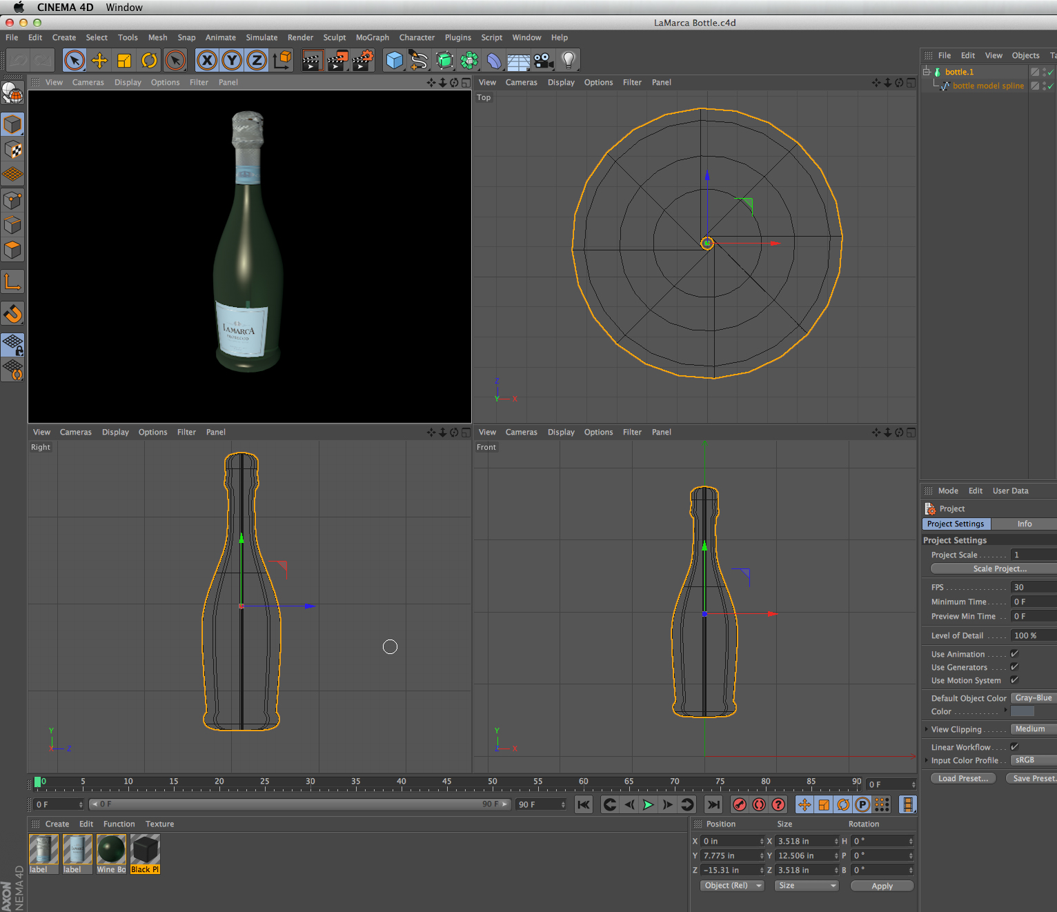 A simple bottle.