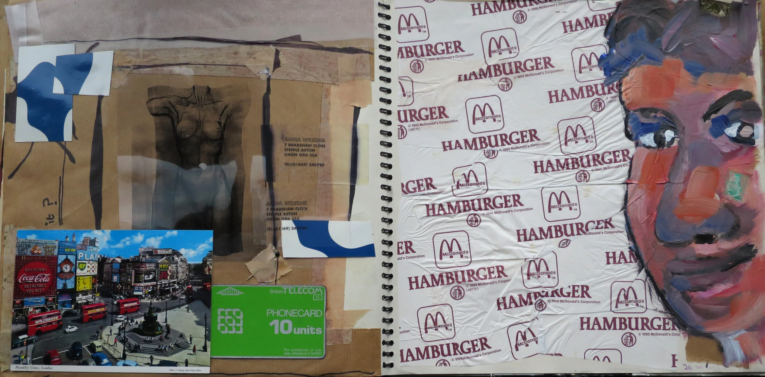 Classic McDonald's hamburger wrapper.