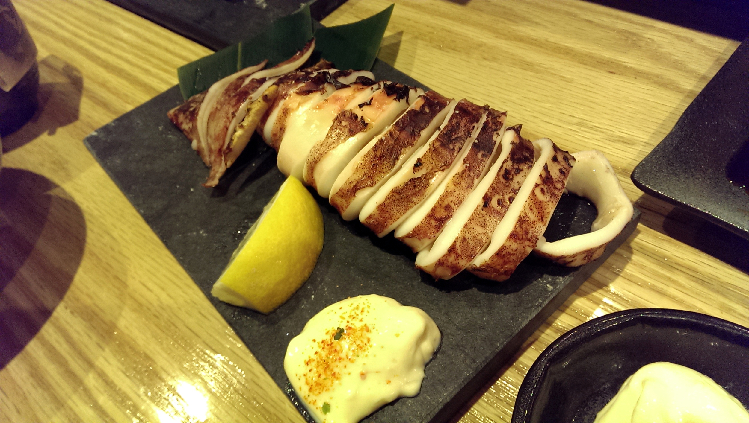 Grilled Japanese whole squid