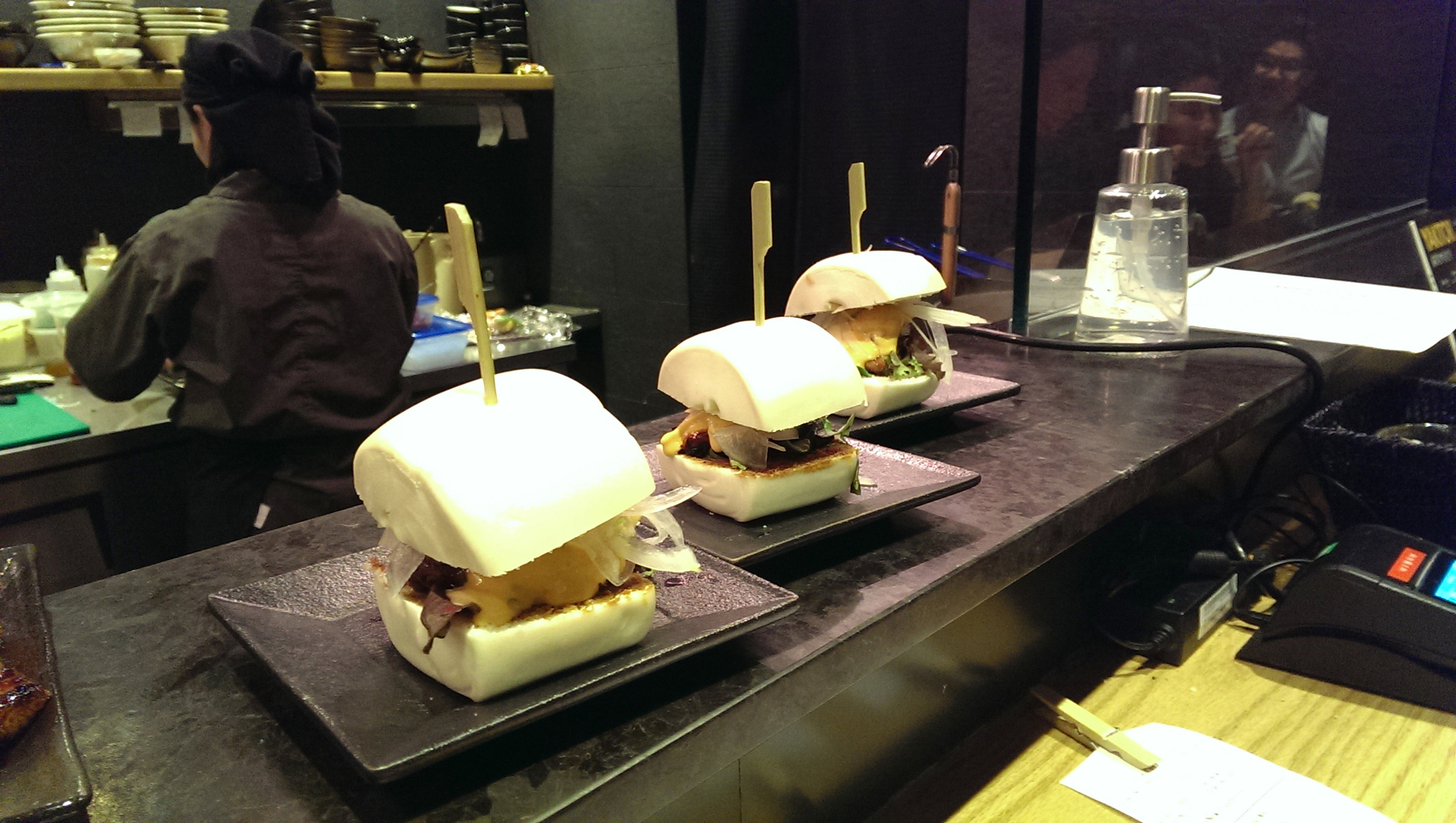 Teriyaki chicken buns