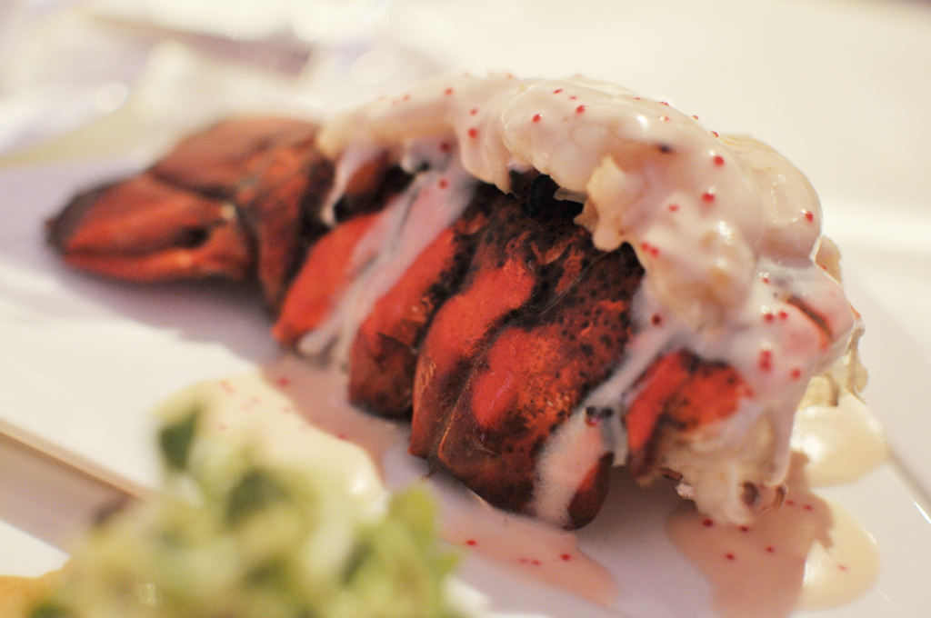 Lobster tail, tobiko beurre blanc