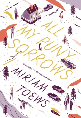    All My Puny Sorrows    by Miriam Toews  I've always wanted to read Toews but still never have. (This novel came out in 2014 but was so hard to get a copy of in hardcover that I think of it as a 2015 book.) 