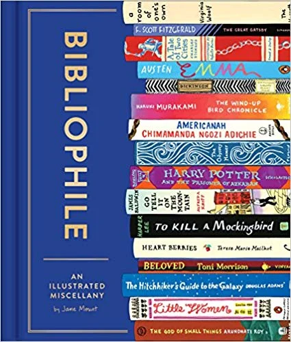   New Book of the Week (October 29, 2018)     Bibliophile: An Illustrated Miscellany    Those of you who know Jane Mount only from her colorful illustrations of shelved and stacked book spines might be surprised—as I was—that her new book of literary