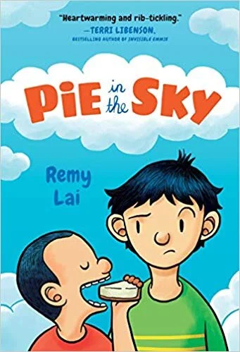 Kids Book of the Week (September 9, 2019) Pie in the Sky by Remy Lai Pie in the Sky is a wonderful hybrid of a regular middle-grade novel and a graphic novel, with illustrations vividly fleshing out all the silly, heartbreaking, and imaginative moments in this story. Eleven-year-old Jingwen has just moved to Australia with his mom and obnoxious little brother Yanghao, and he feels like he'll never fit in in his new home. Lonely and still processing the guilt of his last unkind words to his father before his father's death, Jingwen thinks things will start looking up if he can just make the thirteen cakes that were going to be on the menu at the bakery he and his dad dreamed of opening someday. The brothers begin stealthily baking a cake each night while their mom is at work and eating the entire thing to hide the evidence (which turns out to be less fun that you might imagine). As the secret grows and things spiral out of control, it's up to Jingwen to figure out a way to make things right. Pie in the Sky packs much more of an emotional wallop than I expected from a middle-grade novel, and the book will leave its readers with plenty to chew on when they've turned the last page. (Ages 8 to 12) —Haley