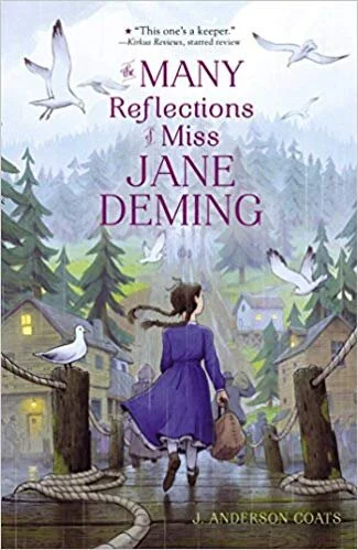 Kids Book of the Week (October 7, 2019) The Many Reflections of Miss Jane Deming by J. Anderson Coats I should perhaps be focusing on Coats's newest book, the middle-grade fantasy The Green Children of Woolpit , but it's just come out and well, I haven't read it yet. But I really want to, based on how much my daughter and I enjoyed Coats's earlier novel The Many Reflections of Miss Jane Deming . I can't say enough about this book, which is based on the real history of the Mercer Girls, who in the 1860s sailed from the East Coast around the horn to a bustling logging town on Puget Sound. The fictional Jane Deming is an eleven-year-old girl living with her young stepmother and little brother, all of whom are grappling with the Civil War death of the family patriarch. Eager to seek opportunity elsewhere, they head west with stars in their eyes. Initially disillusioned by the muddy streets and rough manners of frontier Seattle, Jane’s self-reliance comes to the fore and she eventually falls in love with her new home. Many Reflections more than withstands comparison with the classic Little House on the Prairie , and the local setting—at one point Jane commutes to school by canoe across Lake Washington—makes it even more special. (Ages 8 to 14) —James