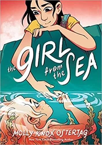    The Girl from the Sea    by Molly Knox Ostertag  This gorgeous graphic novel is a cute sapphic interspecies romance that is at turns silly, sweet, and serious. After a near-drowning, Morgan (a human) is saved by Keltie (a selkie). Believing Keltie
