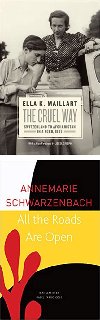   Old Books of the Week (March 14, 2022)    Phinney by Post Books #87     The Cruel Way: Switzerland to Afghanistan in a Ford, 1939     by Ella K. Maillart    All the Roads Are Open: The Afghan Journey     by Annemarie Schwarzenbach  The story is so 
