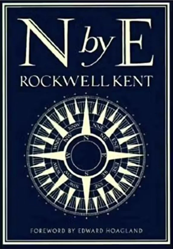   Old Book of the Week (November 28, 2023)    Phinney by Post Book #107     N by E    by Rockwell Kent  Kent doesn't explain why he set out in a sailboat for Greenland in the summer of 1929, with two much younger men he didn’t know. He leapt at the i