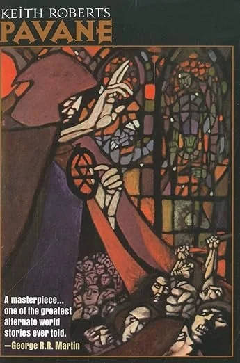   Old Book of the Week (July 8, 2024)   Phinney by Post Book #115    Pavane   by Keith Roberts On the first page of&nbsp; Pavane , Queen Elizabeth I is assassinated. On the second, after the resulting chaos, the Catholic Church regains its medieval a