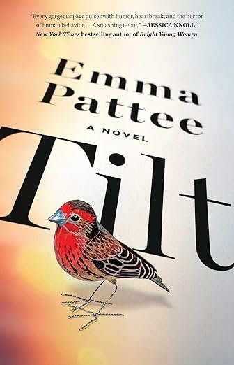    Tilt    by Emma Pattee  Suddenly, the Big One—the catastrophic earthquake predicted to ravage the PNW in the next half century—is no longer a matter of What If but of What Now? Annie is nine months pregnant in IKEA stressing about a crib purchase 