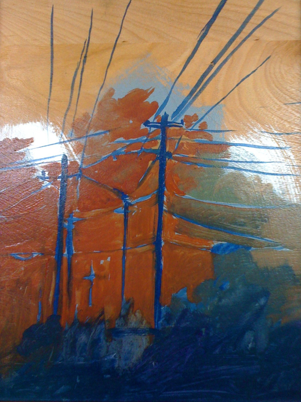 Telephone Poles (Study)