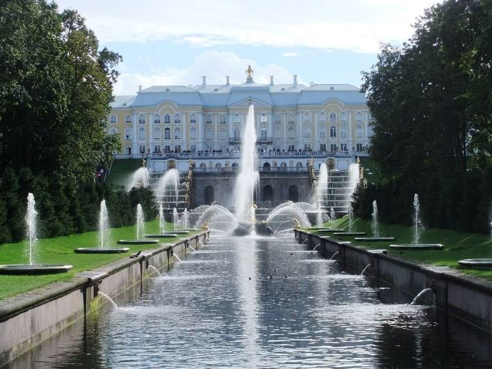 Peterhof Palace, built by order of Peter the Great.