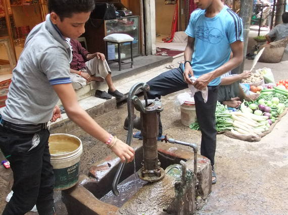 Untreated surface water is used for washing and drinking. (Photo credit: Joan Rose)