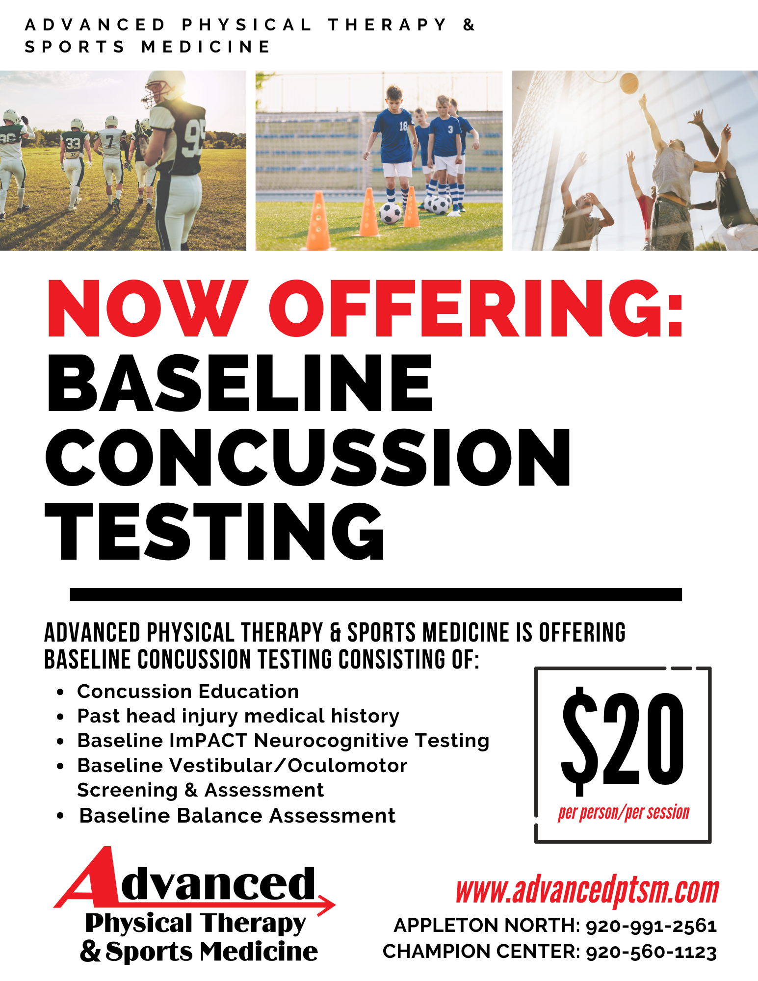 Baseline Concussion Testing — Advanced Physical Therapy & Sports Medicine