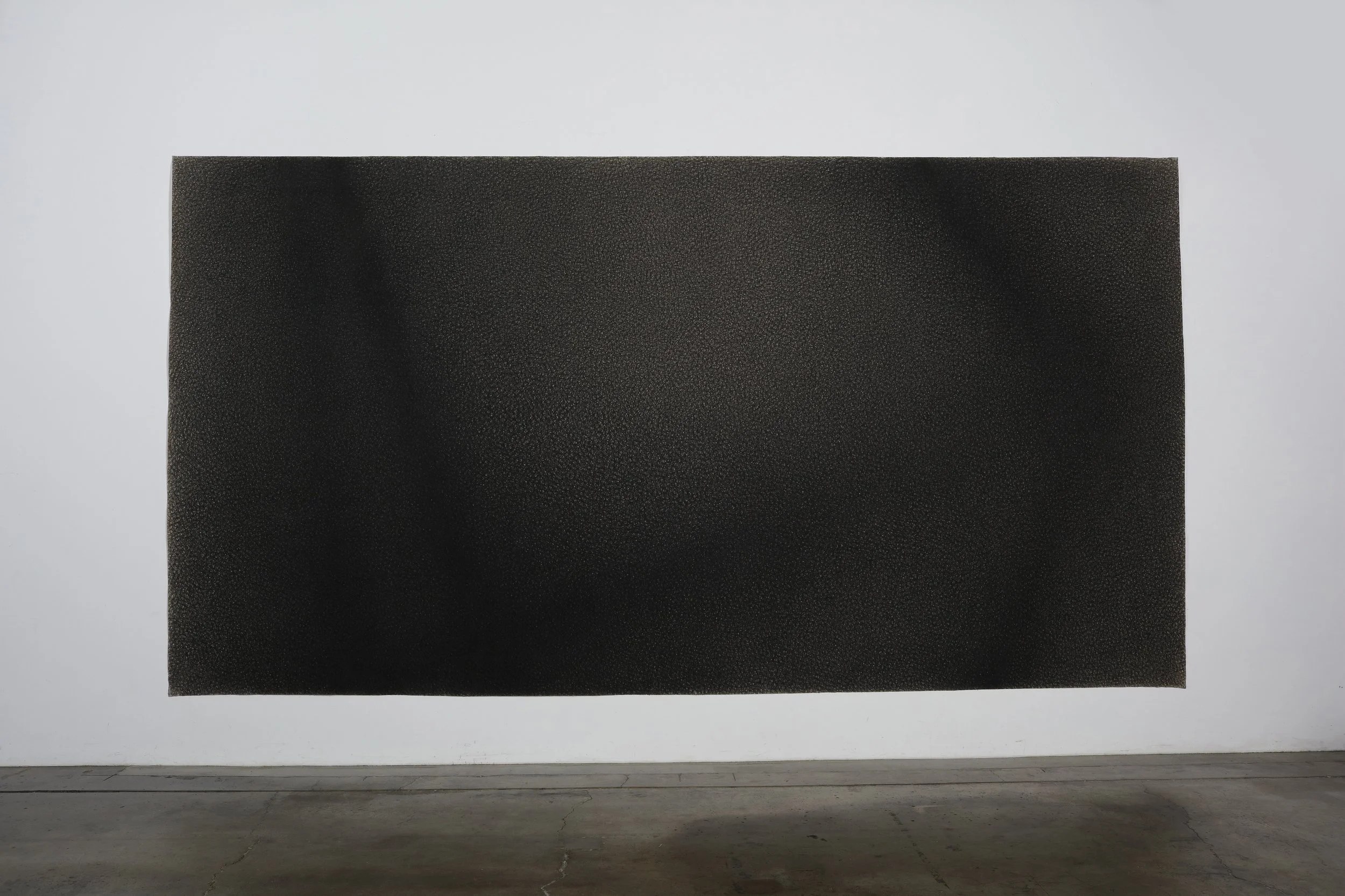 Jack Scott, "Dark Horse" (1978) Charcoal on canvas, 102" x 204"
p/c: Mark Serr