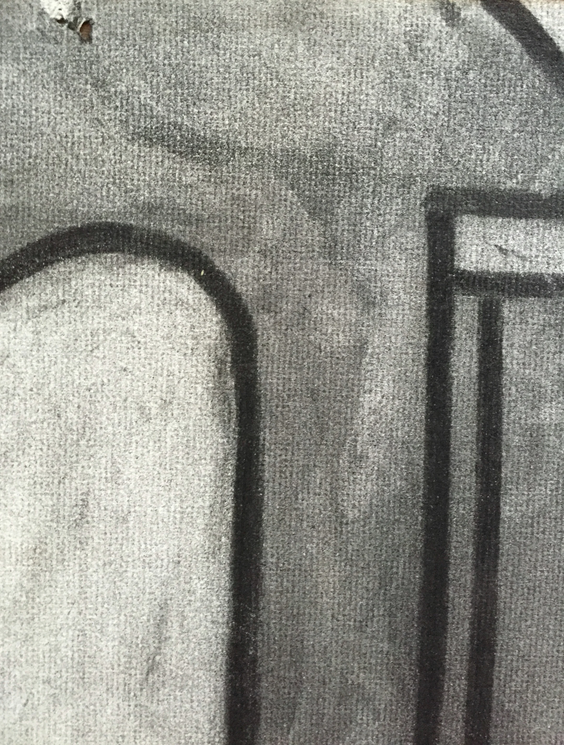 1970's Abstract Charcoal Still Life G. Turner