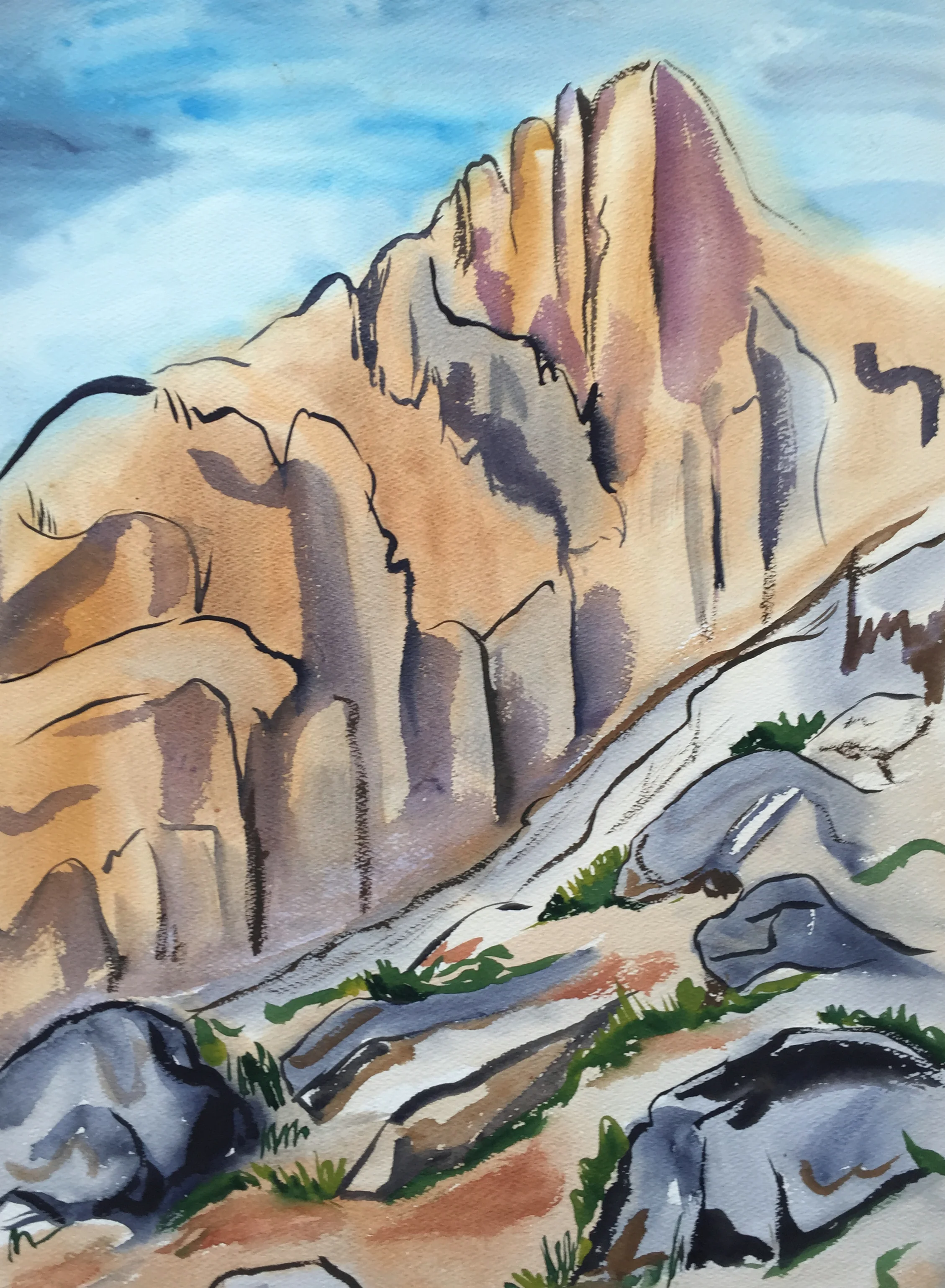 Mountainscape Thelma Corbin Moody 1960s