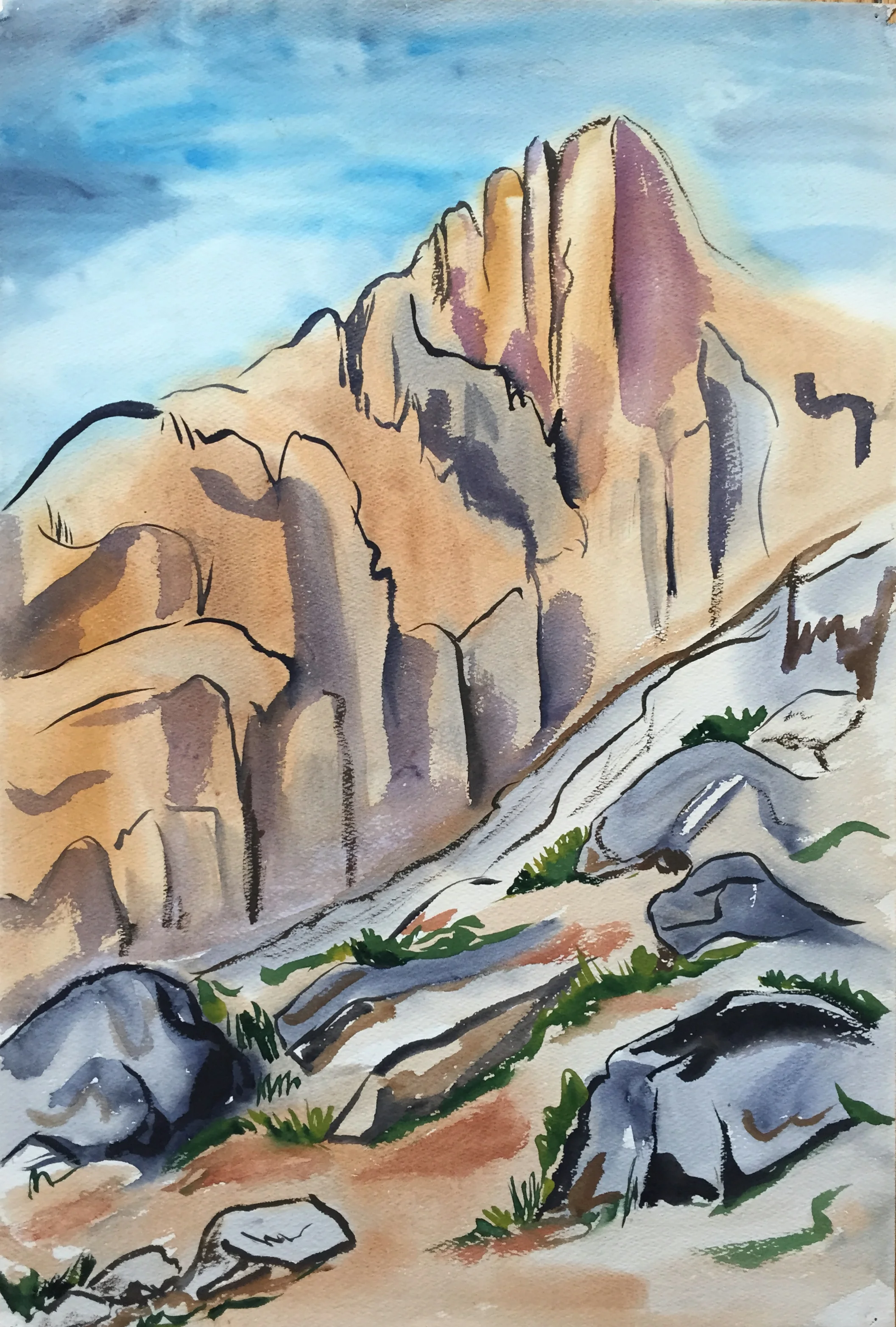 Mountainscape Thelma Corbin Moody 1960s
