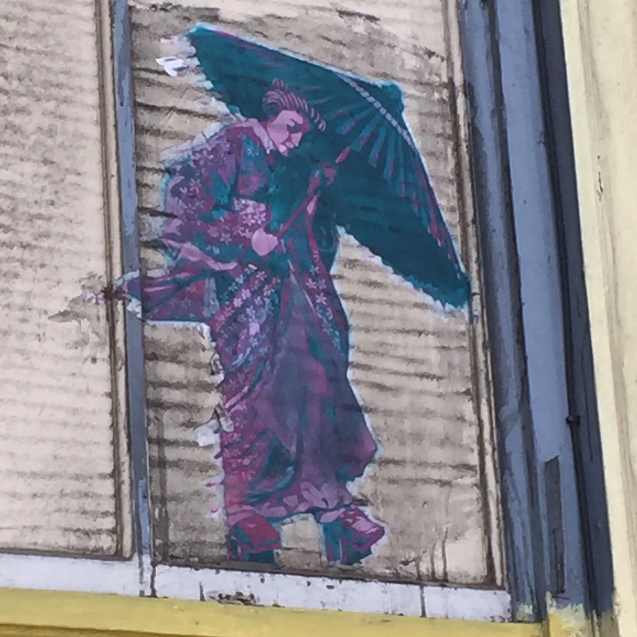 Above a store front Haight St, SF, CA