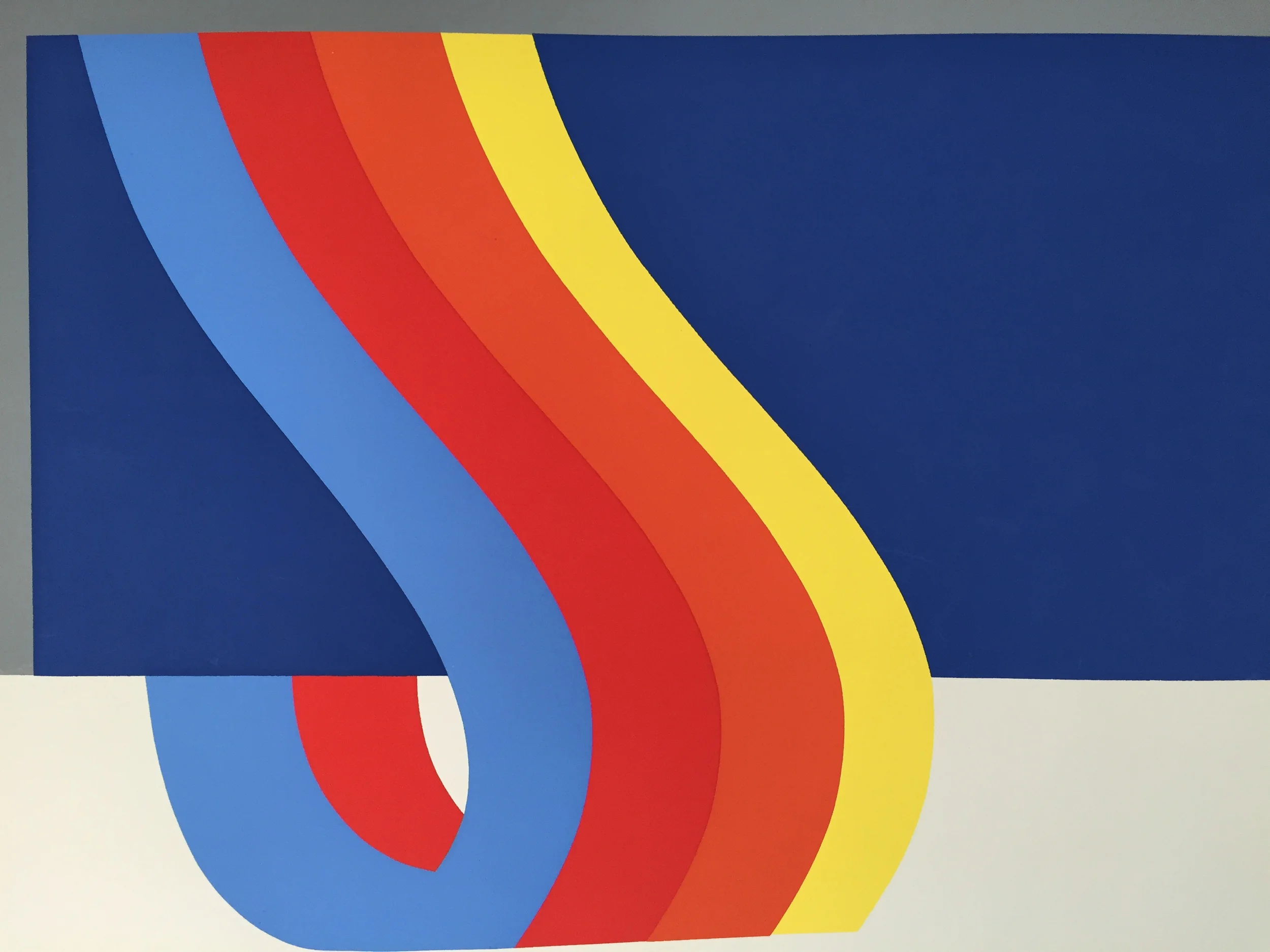 Nadine Pardo Abstract Silkscreen, 1972