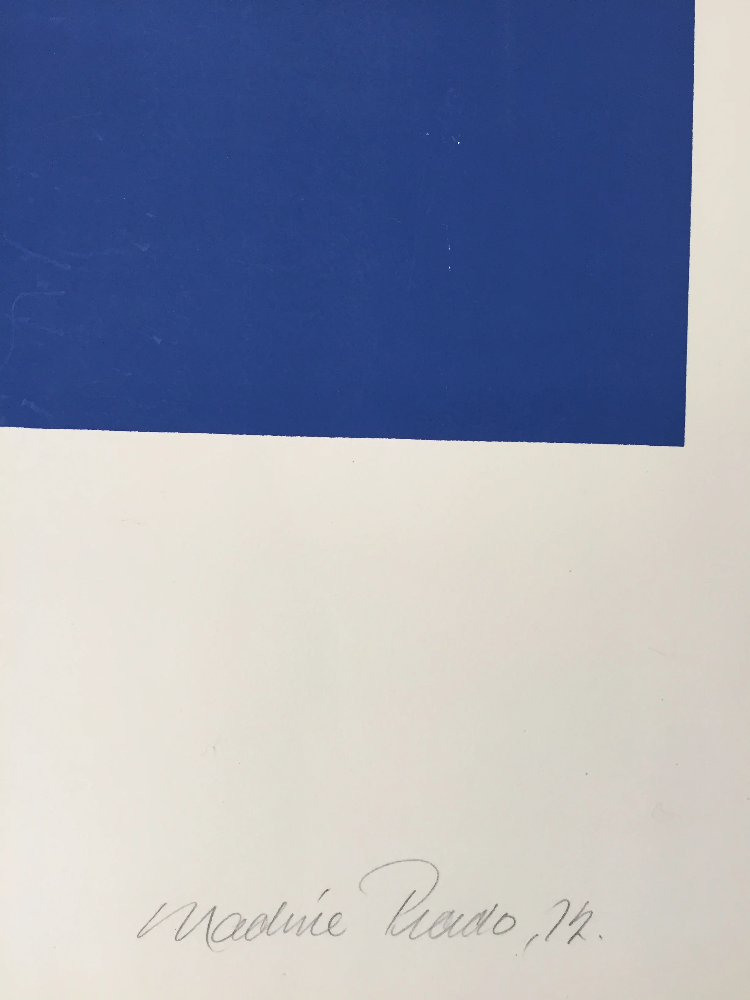 Nadine Pardo Abstract Silkscreen, 1972