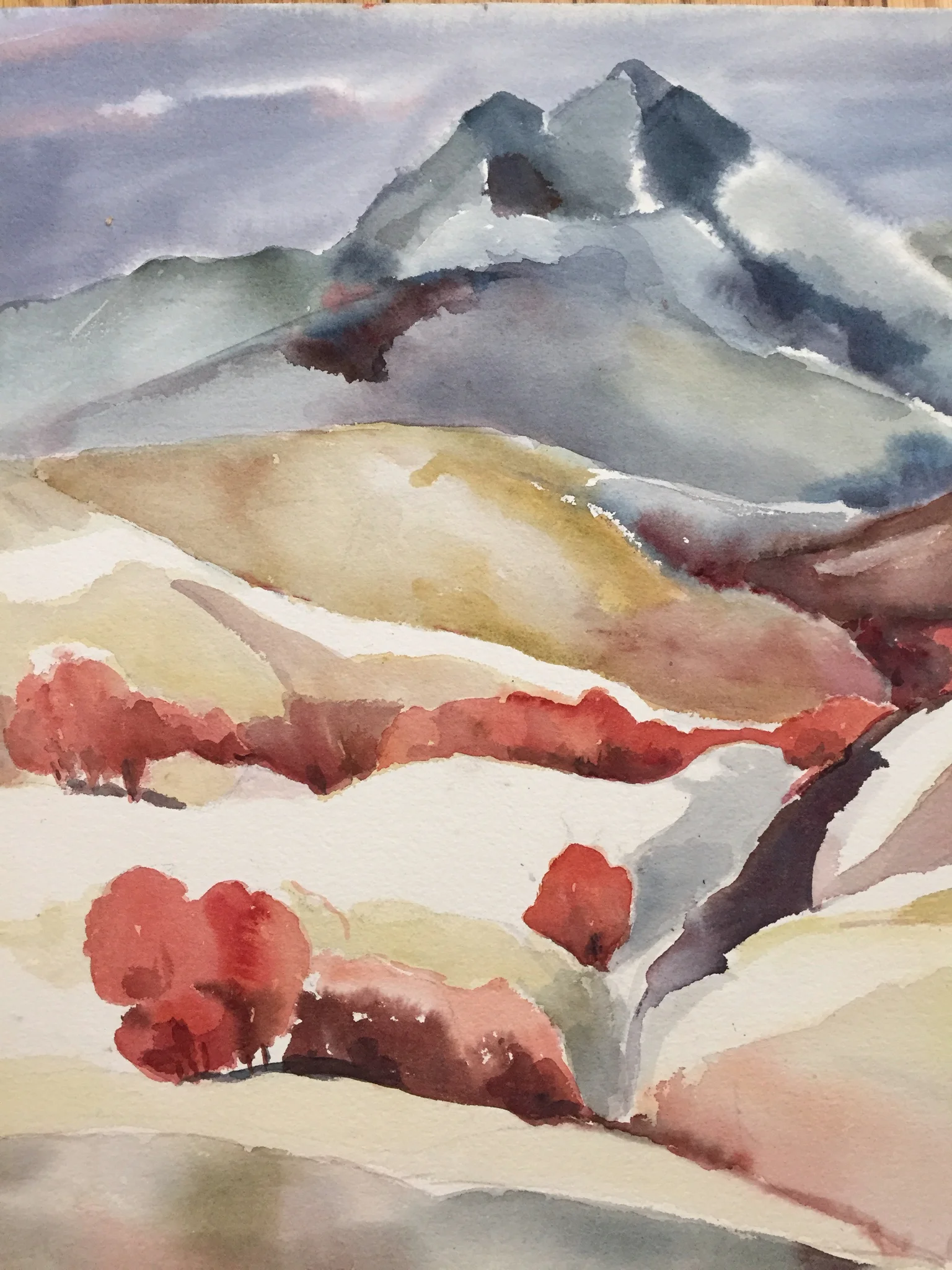 1960's Expressionist Watercolor Thelma Moody