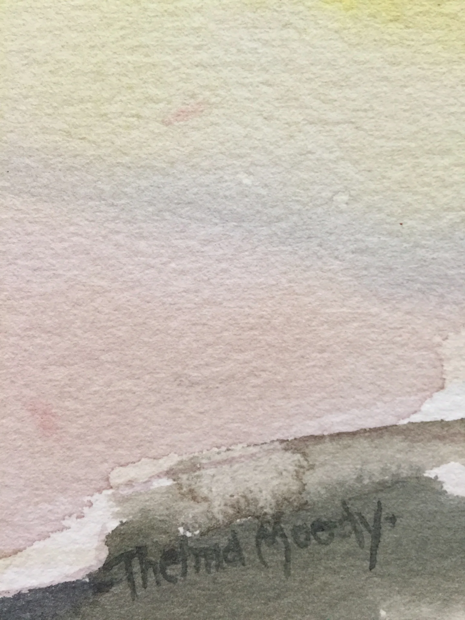 1960's Expressionist Watercolor Thelma Moody