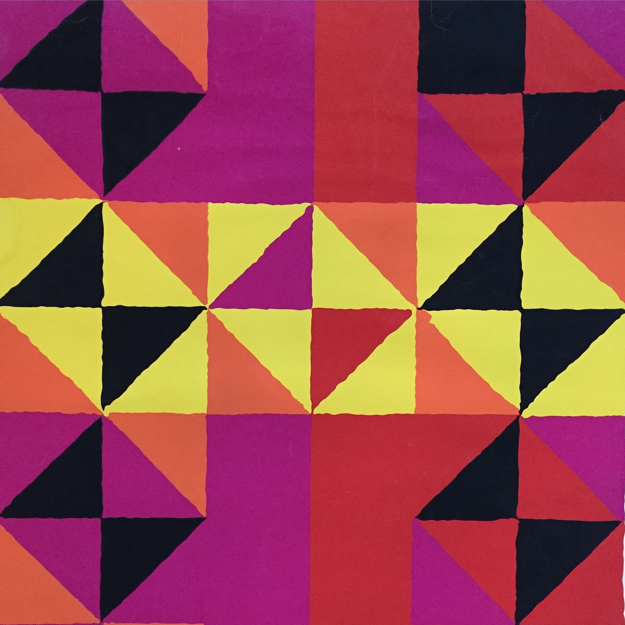 Sidney Budnick 1960 Abstract Silkscreen