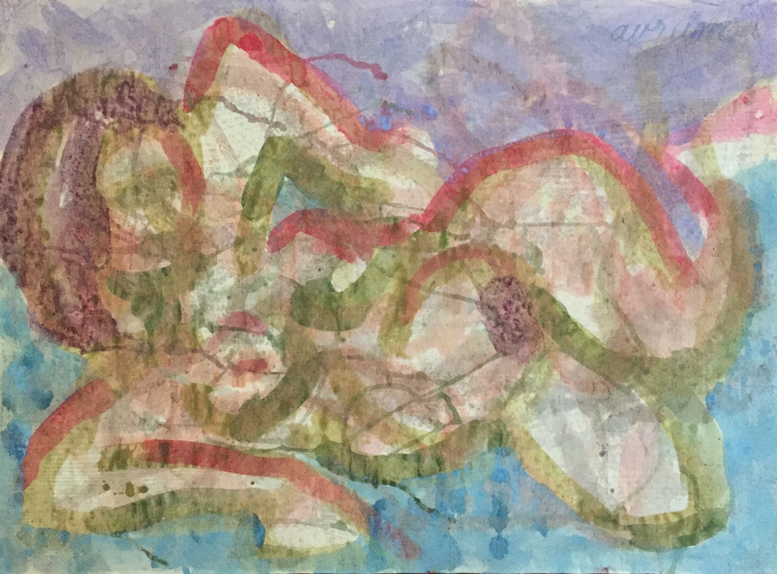 original vintage expressionist figurative painting san francisco artist