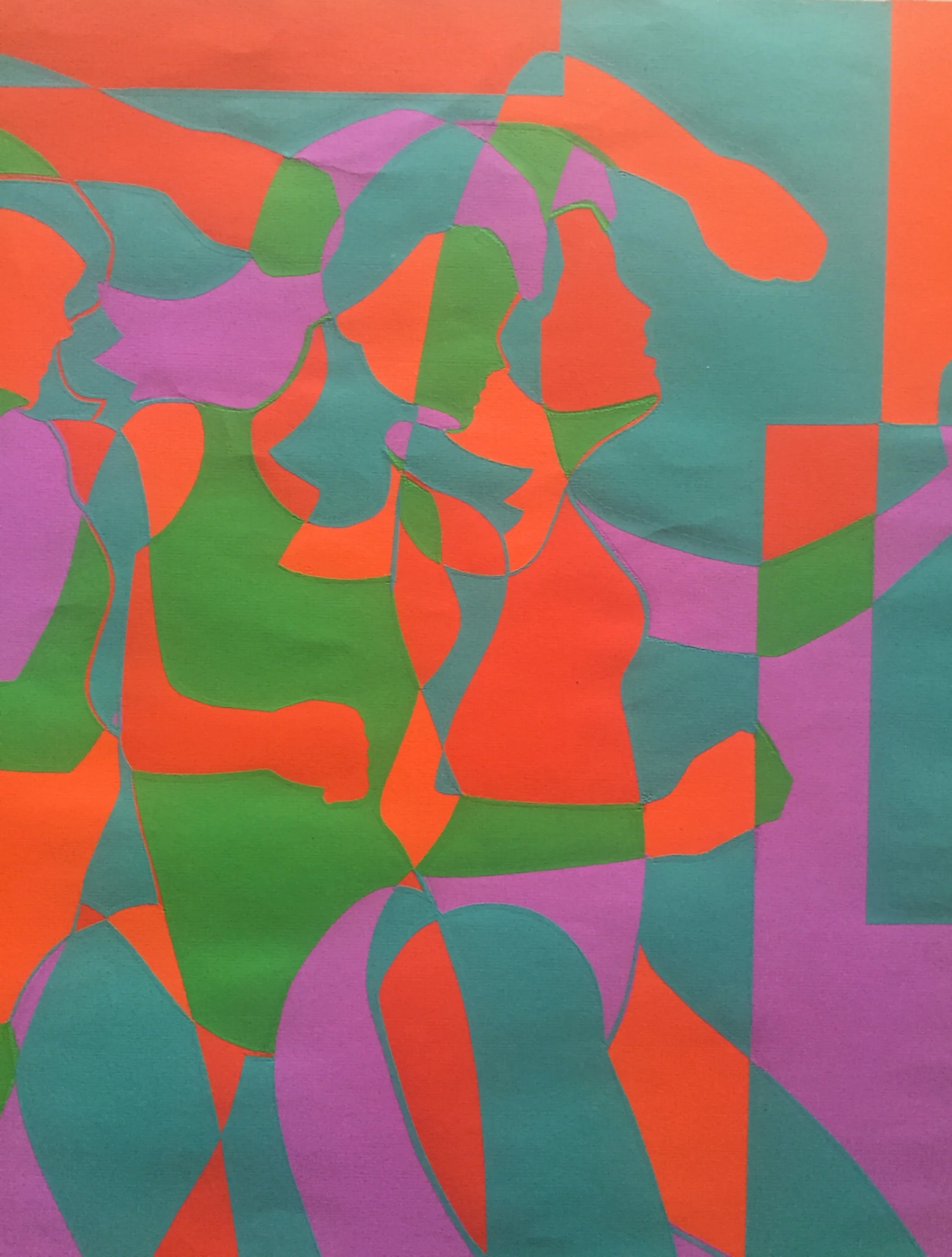 Roy Ahlgren 1968 Silkscreen Mid Century Art