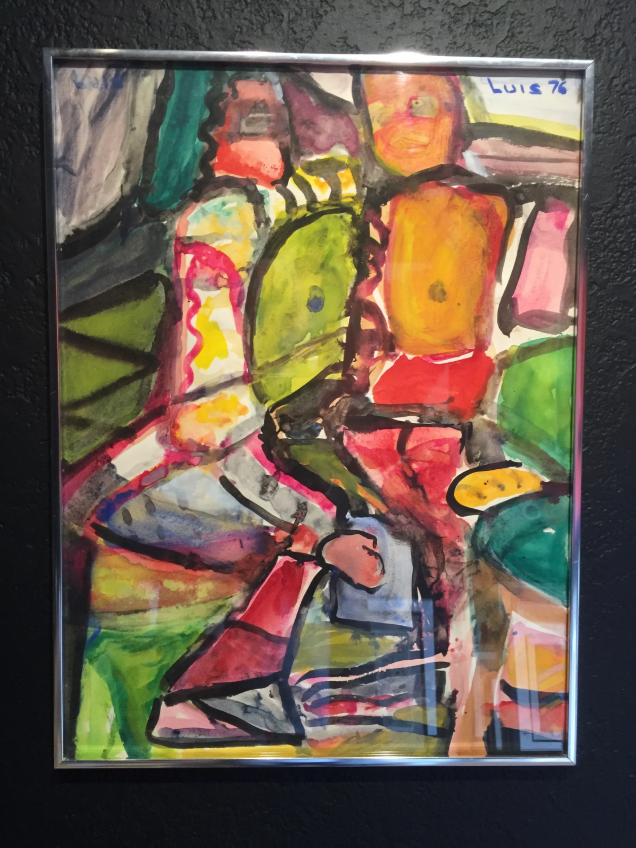 Abstract Figurative painting by Luis Ramirez 1976