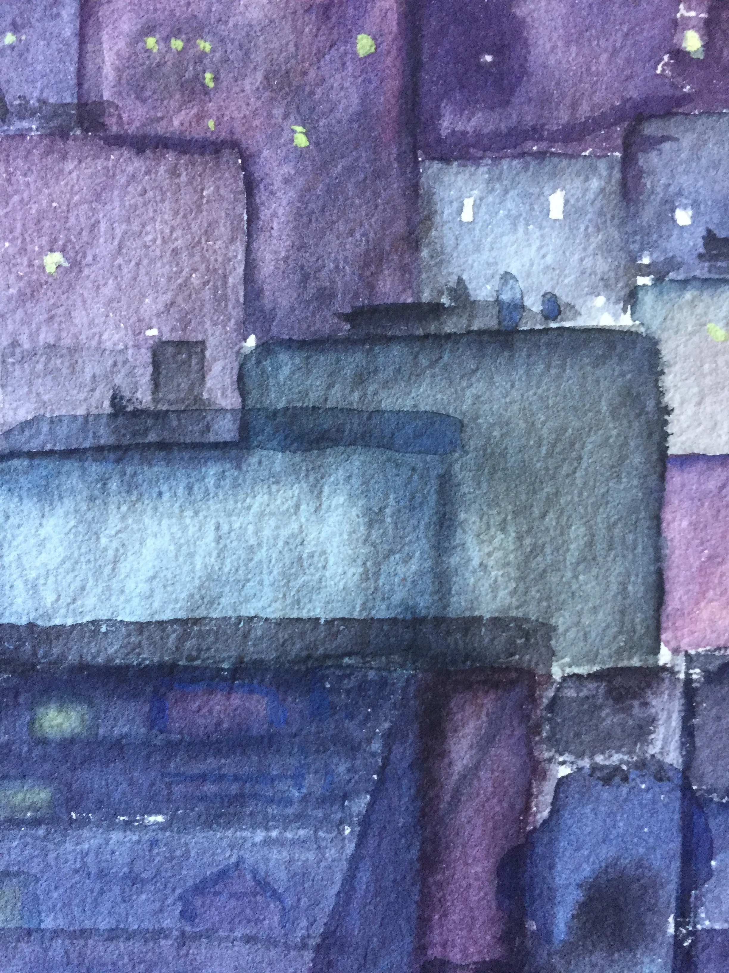 1950s New York Nocturne Landscape
