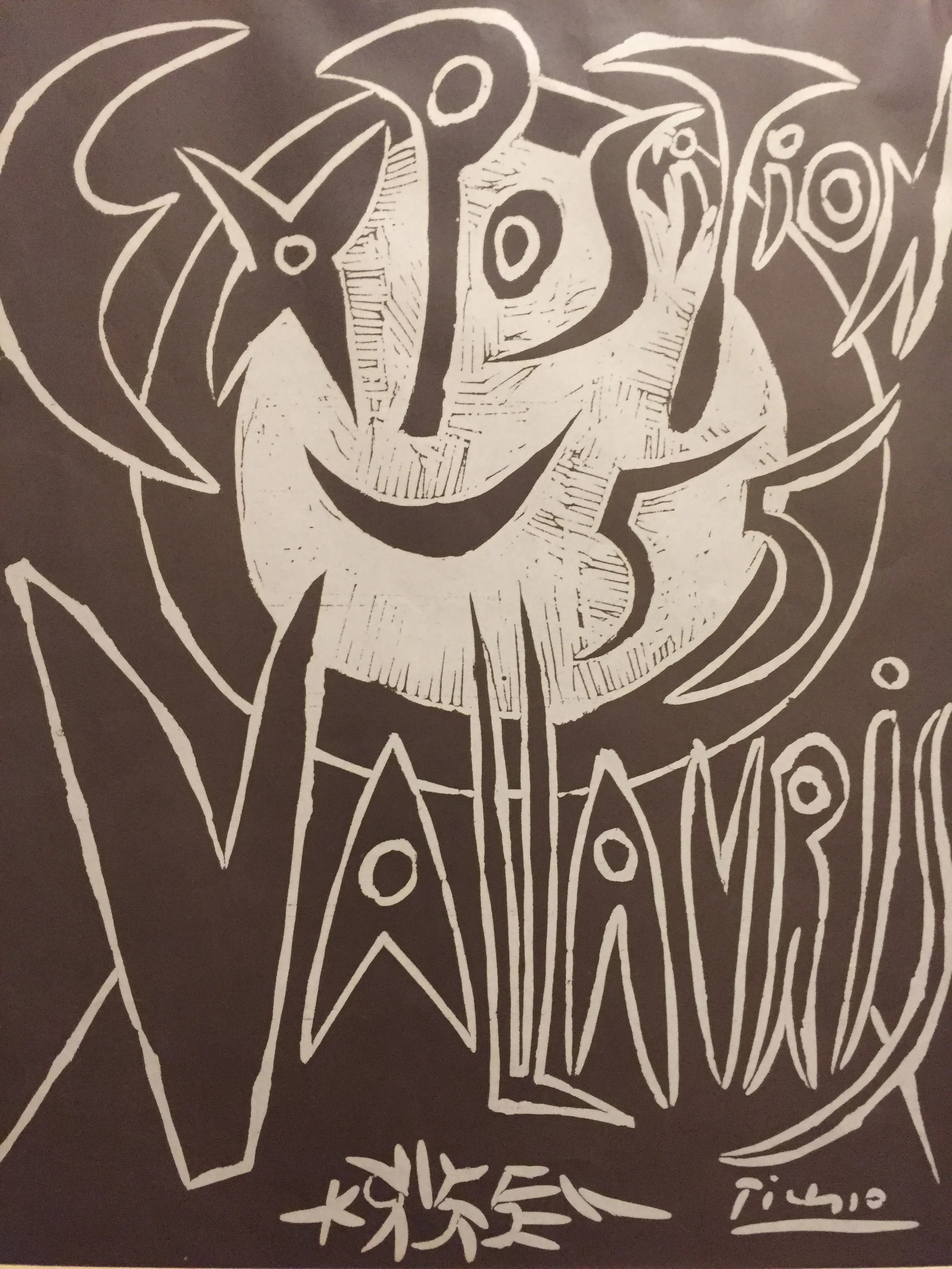 Exposition 1955 Vallauris Poster Pablo Picasso
