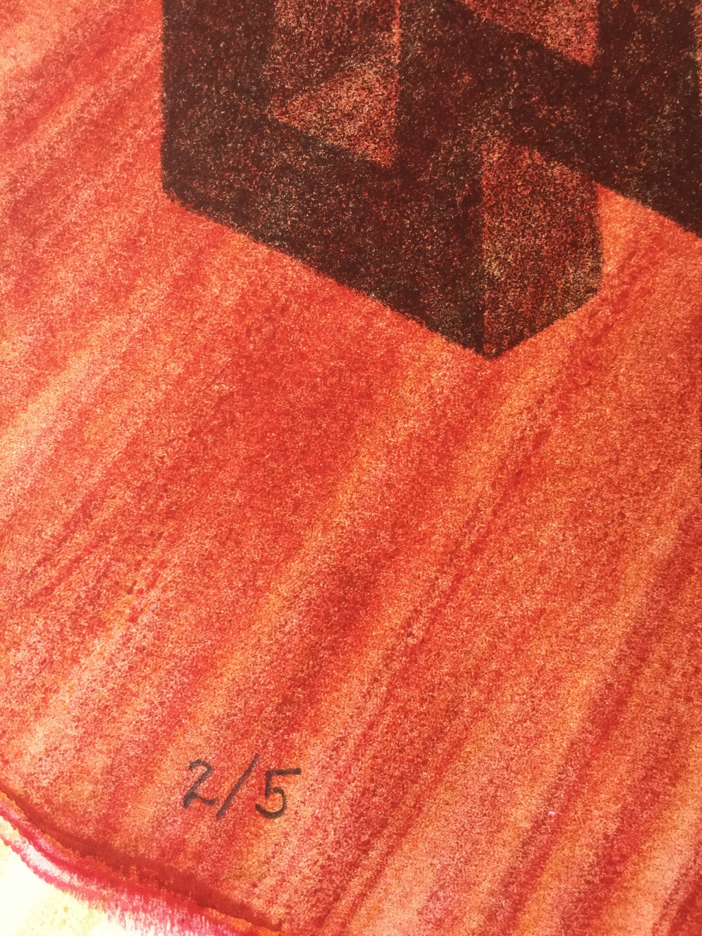 1979 Abstract Lithograph Richard Lininger