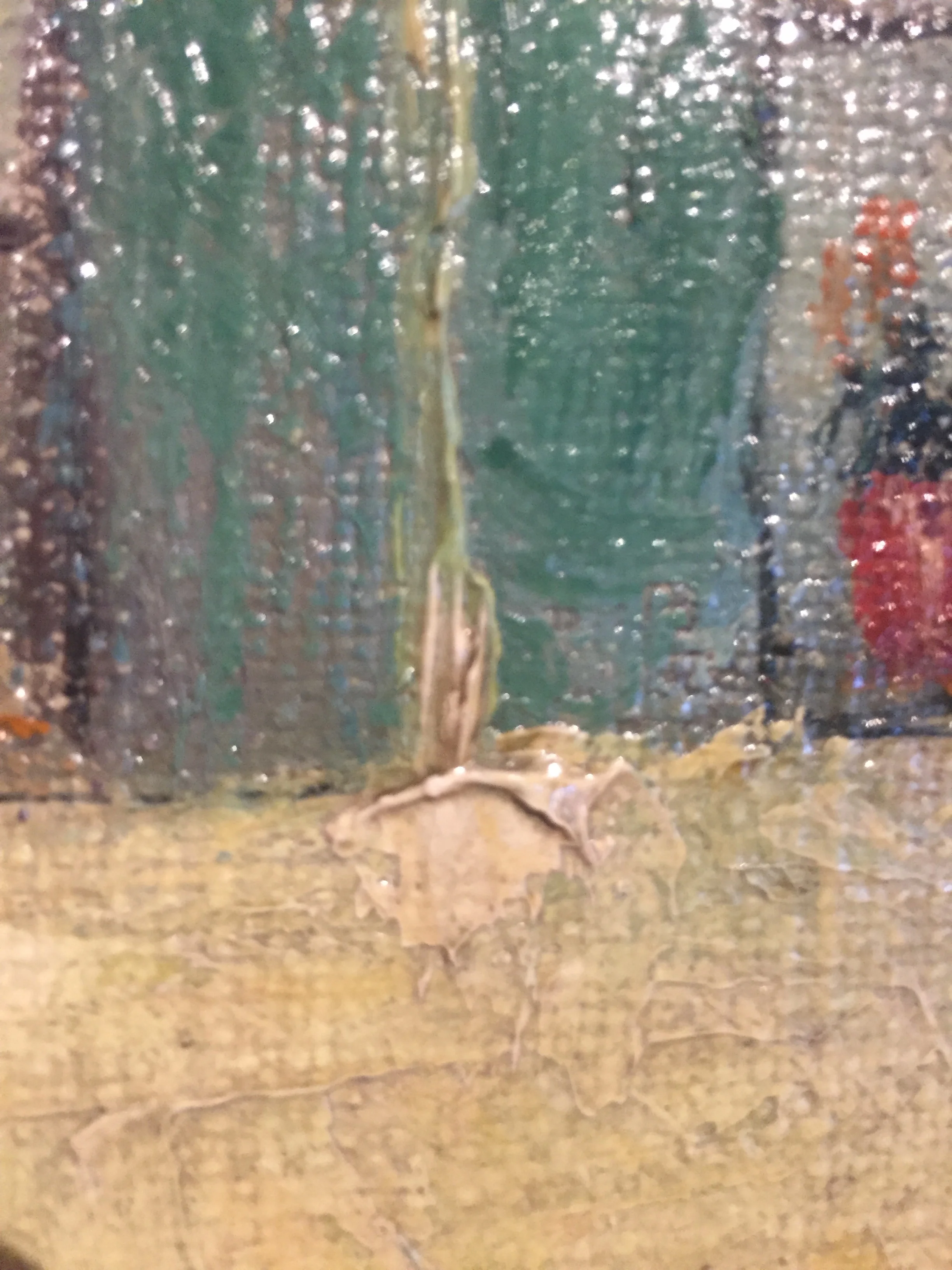 1934 Isaac Muse Laundry Day Oil on Canvas