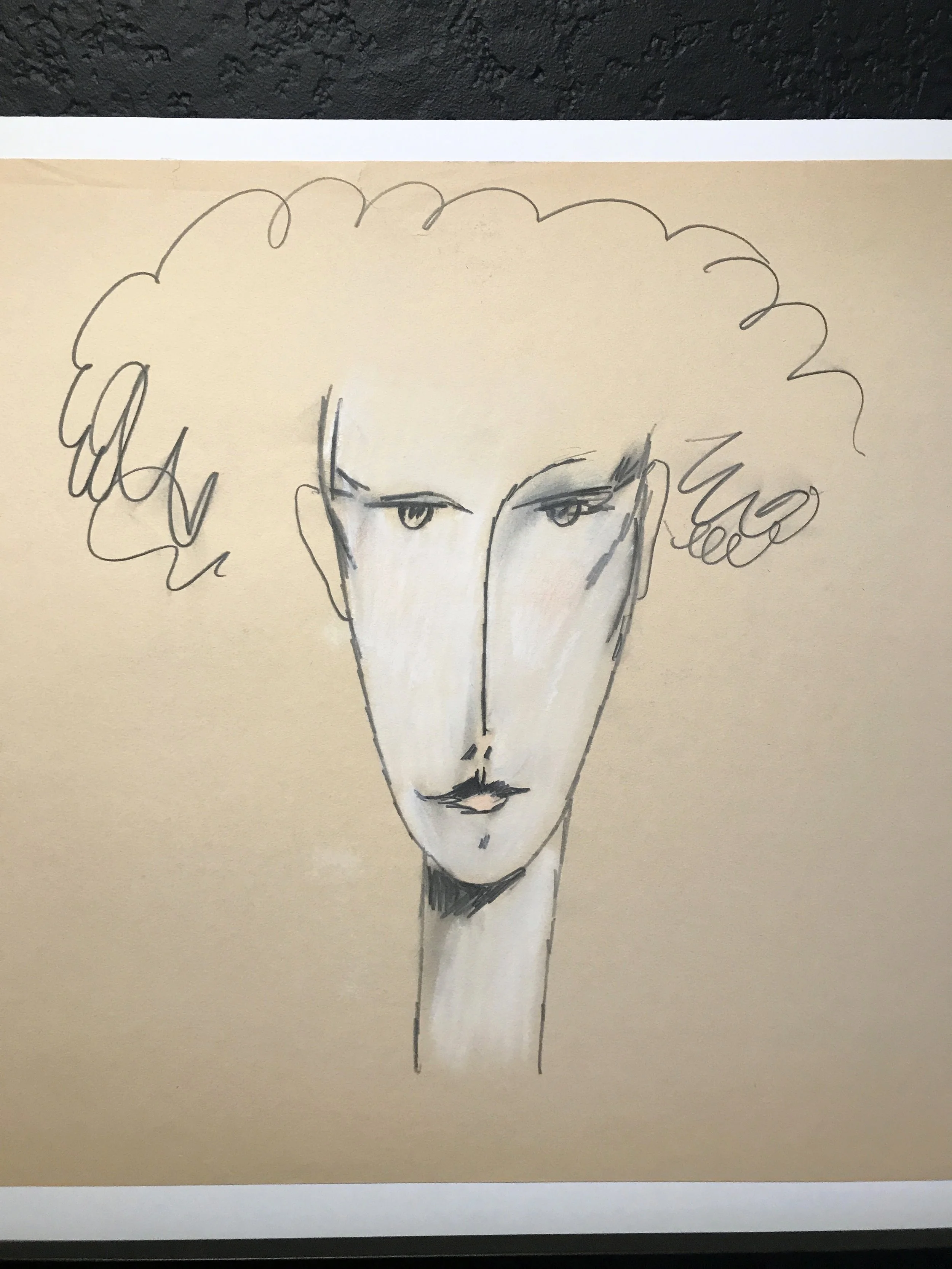 Jack Hooper 1983 Drawing Curly Hair