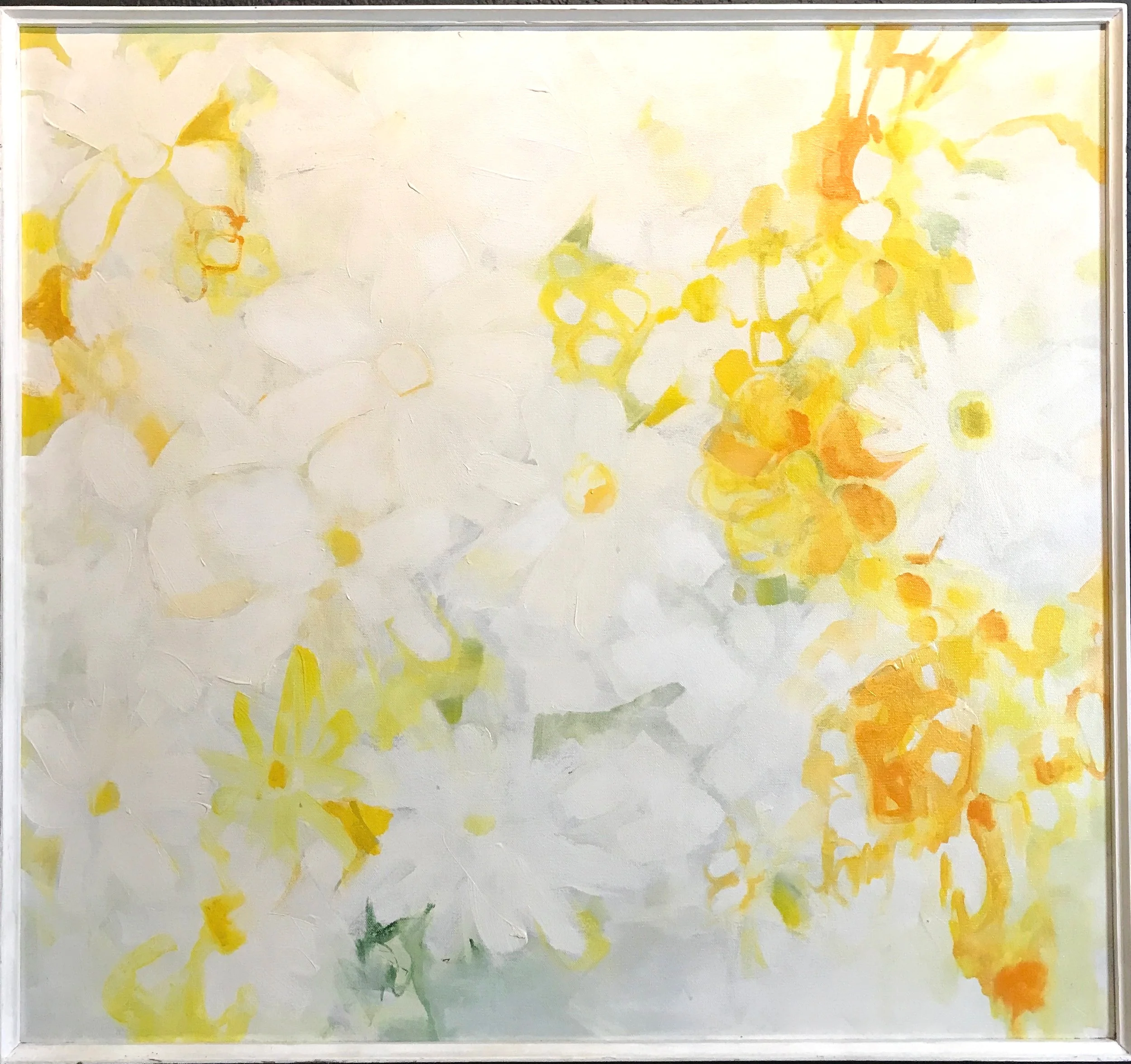 Mid Century Floral Abstract Anita Simpson 1960s