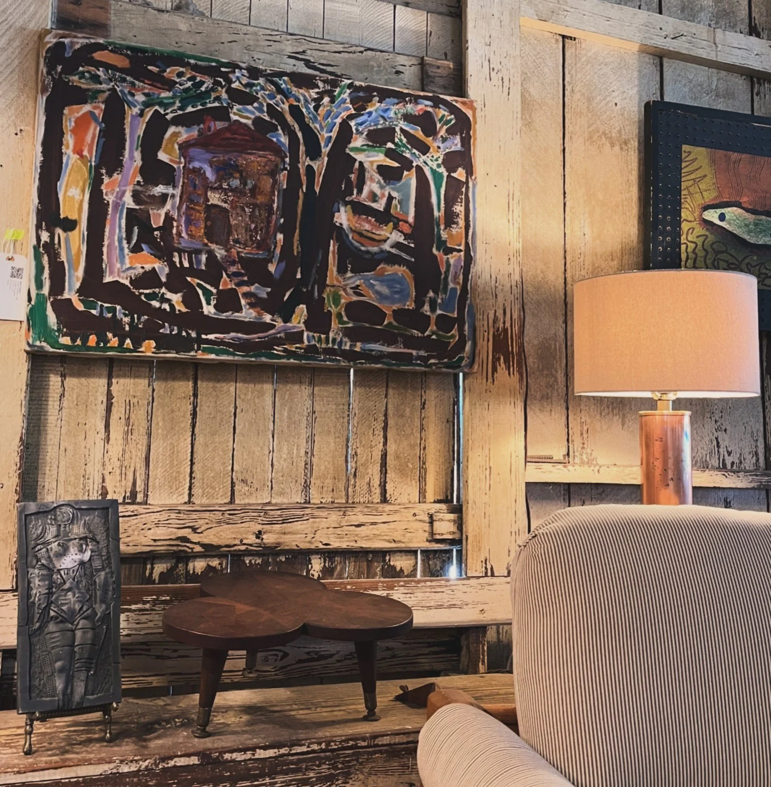 Sylvia Rutkoff "Across the River" (1950s) Oil on canvas 36" x 24"