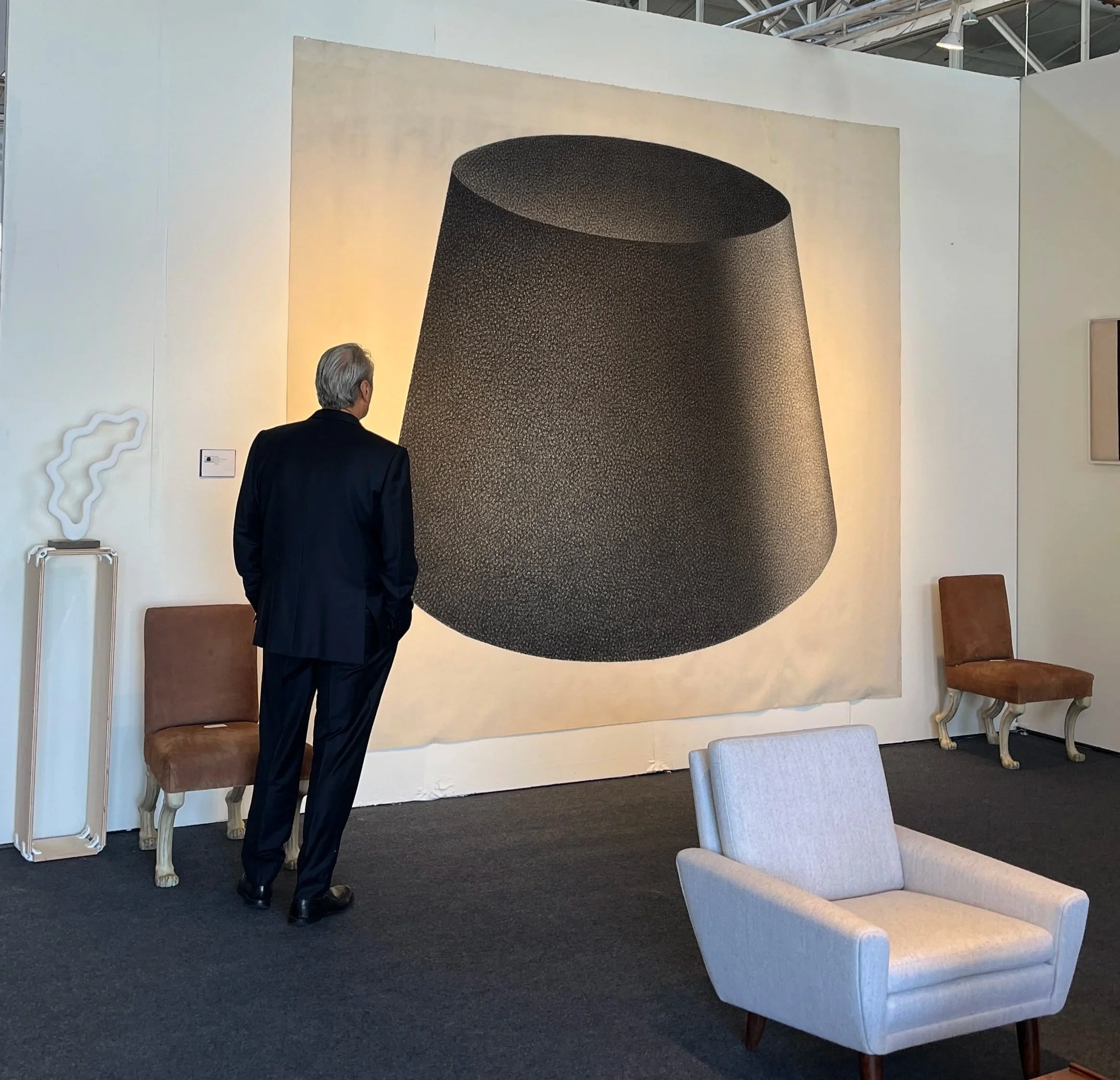 Jack Scott "One" (1980) Charcoal on canvas, 150" x 120"