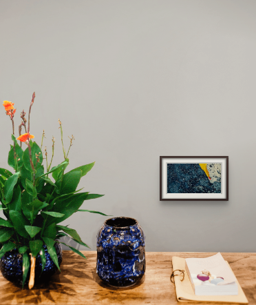 Myril Adler
"Flare"
c.1960s
Intaglio etching collage, ink on paper
4.75" x 2.75"