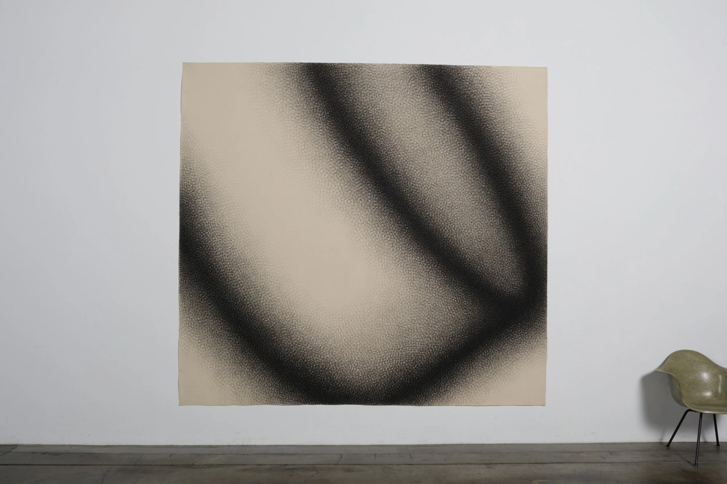Jack Scott, "Mad Dog" (1976) Charcoal on canvas, 100" x 107"
p/c: Mark Serr