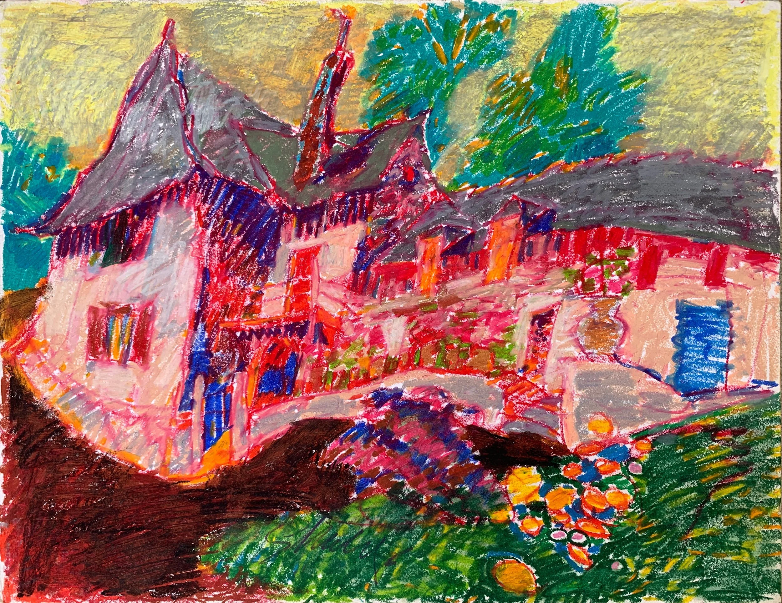 Bill Shields
"House" (1989)
Oil pastel on paper
18" x 14"