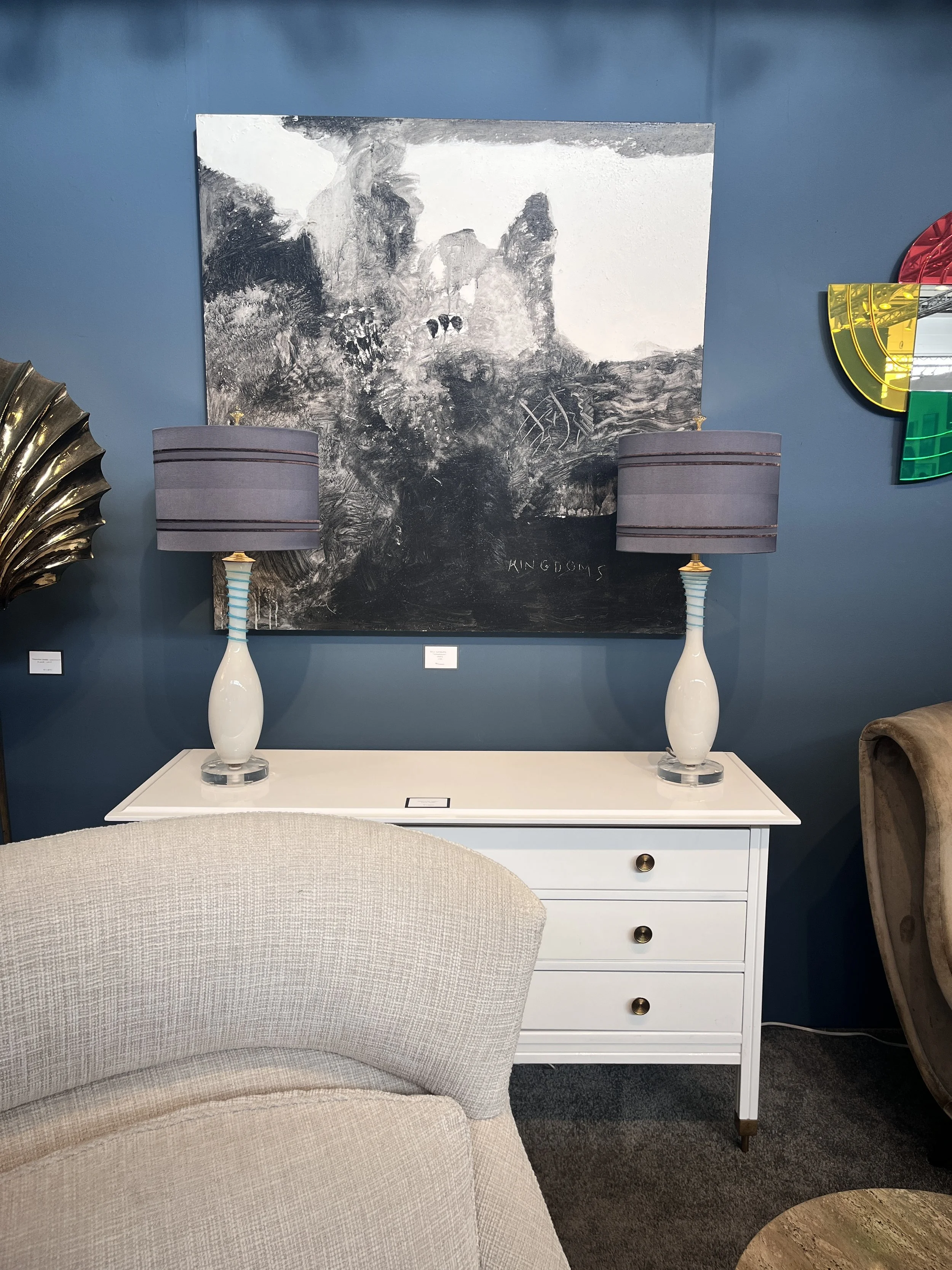 Bill Shields 
"Kingdoms" (1993)
Oil on panel
48" x 48"