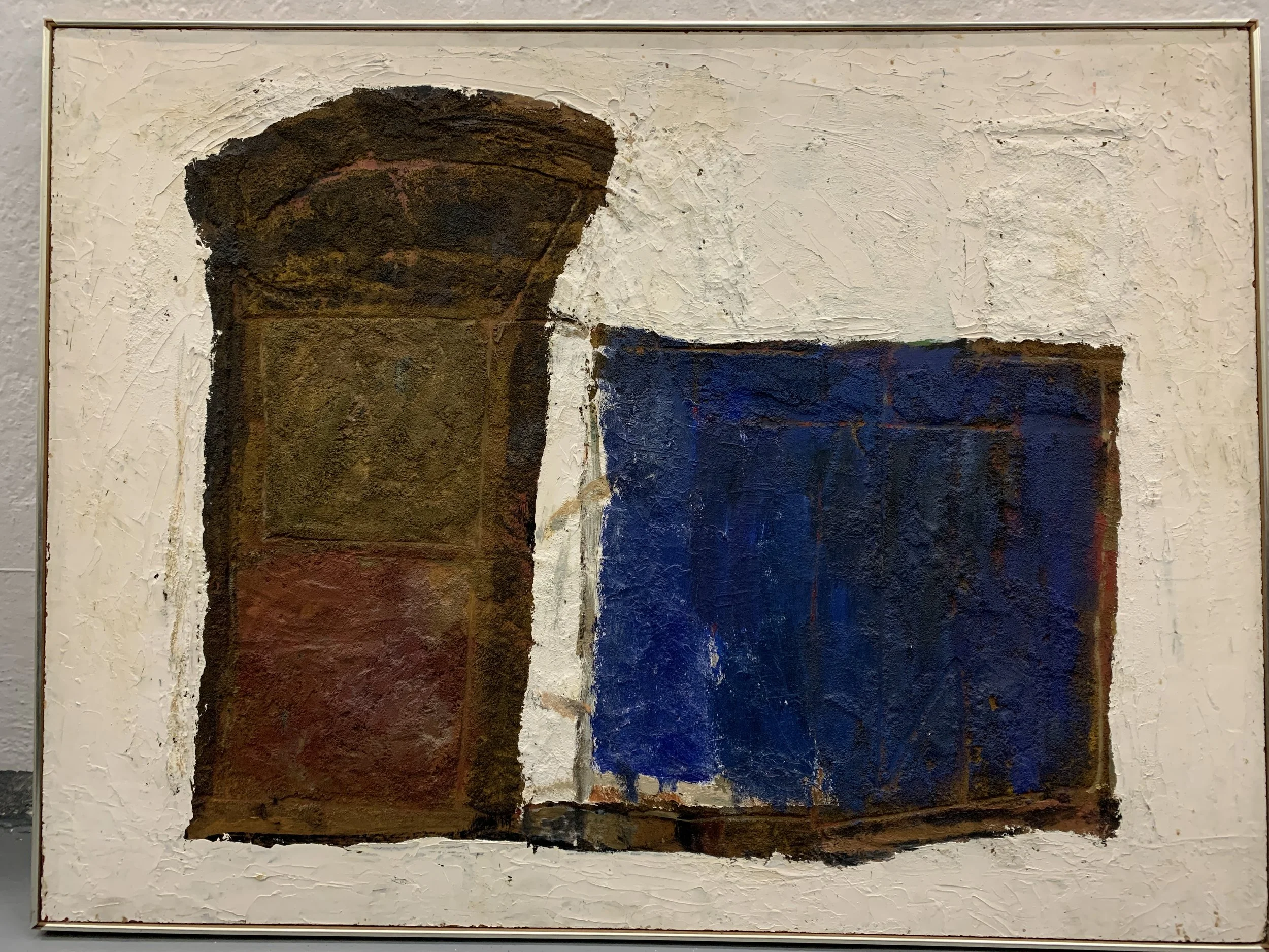 Sylvia Rutkoff "Doorway" (1960s) Oil paint and sand on masonite 48" x36"
