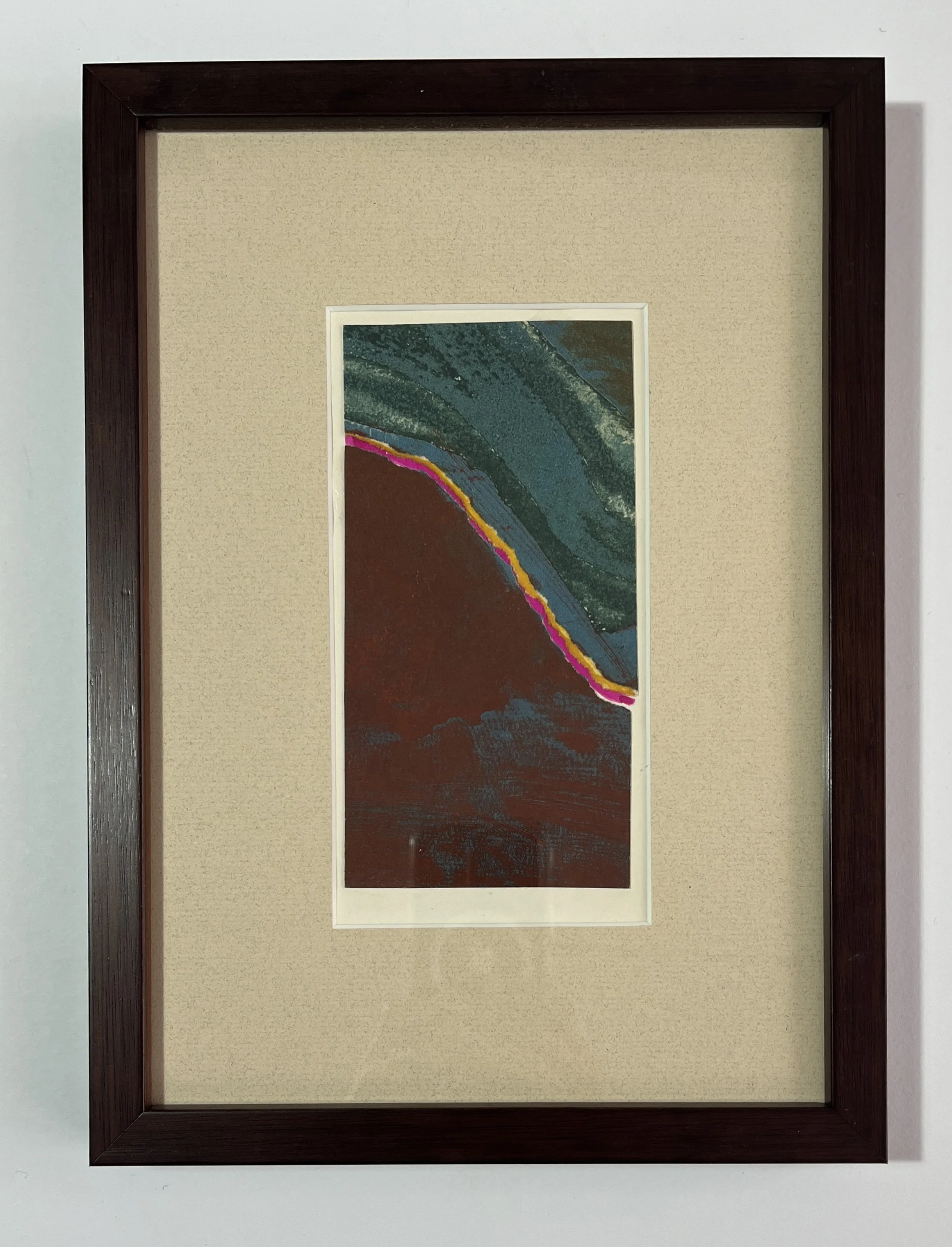 Myril Adler
Untitled
c.1960s
Intaglio etching collage, ink on paper
3" x 6"