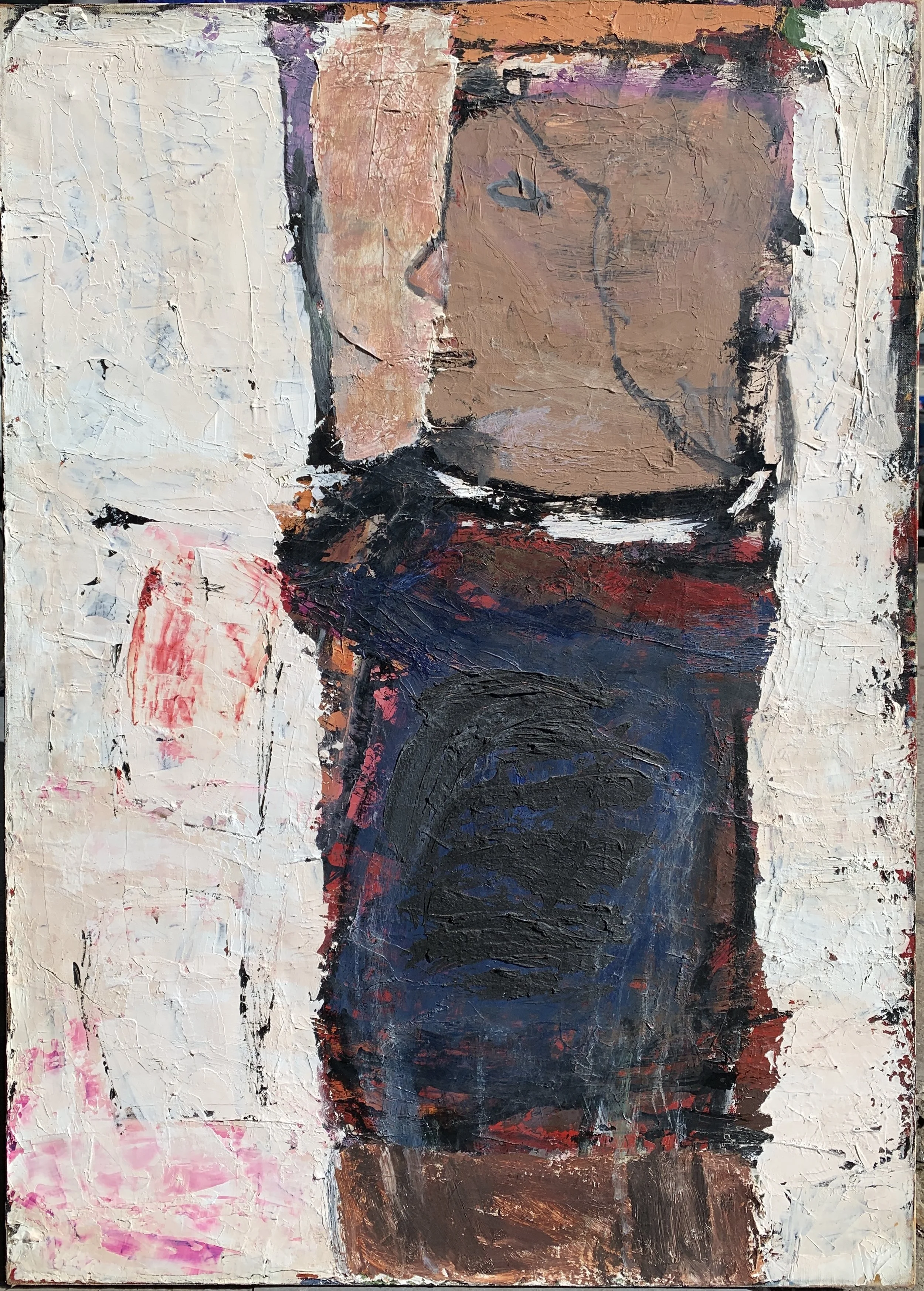 Sylvia Rutkoff "King" (1950s) Oil paint on masonite 30" x 42"