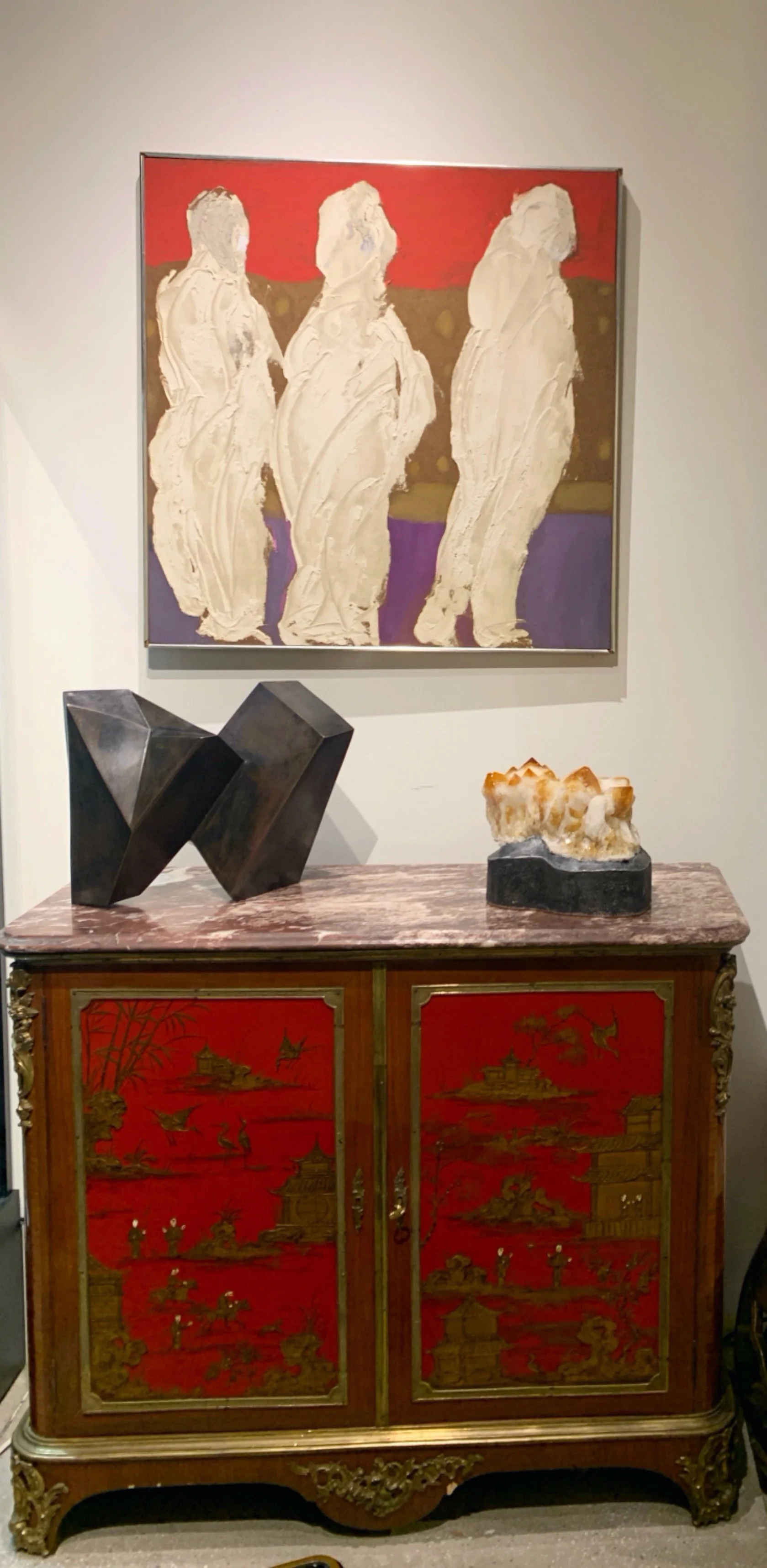 Sylvia Rutkoff "Three Kings" (1950s) Oil on masonite 33" x 32"