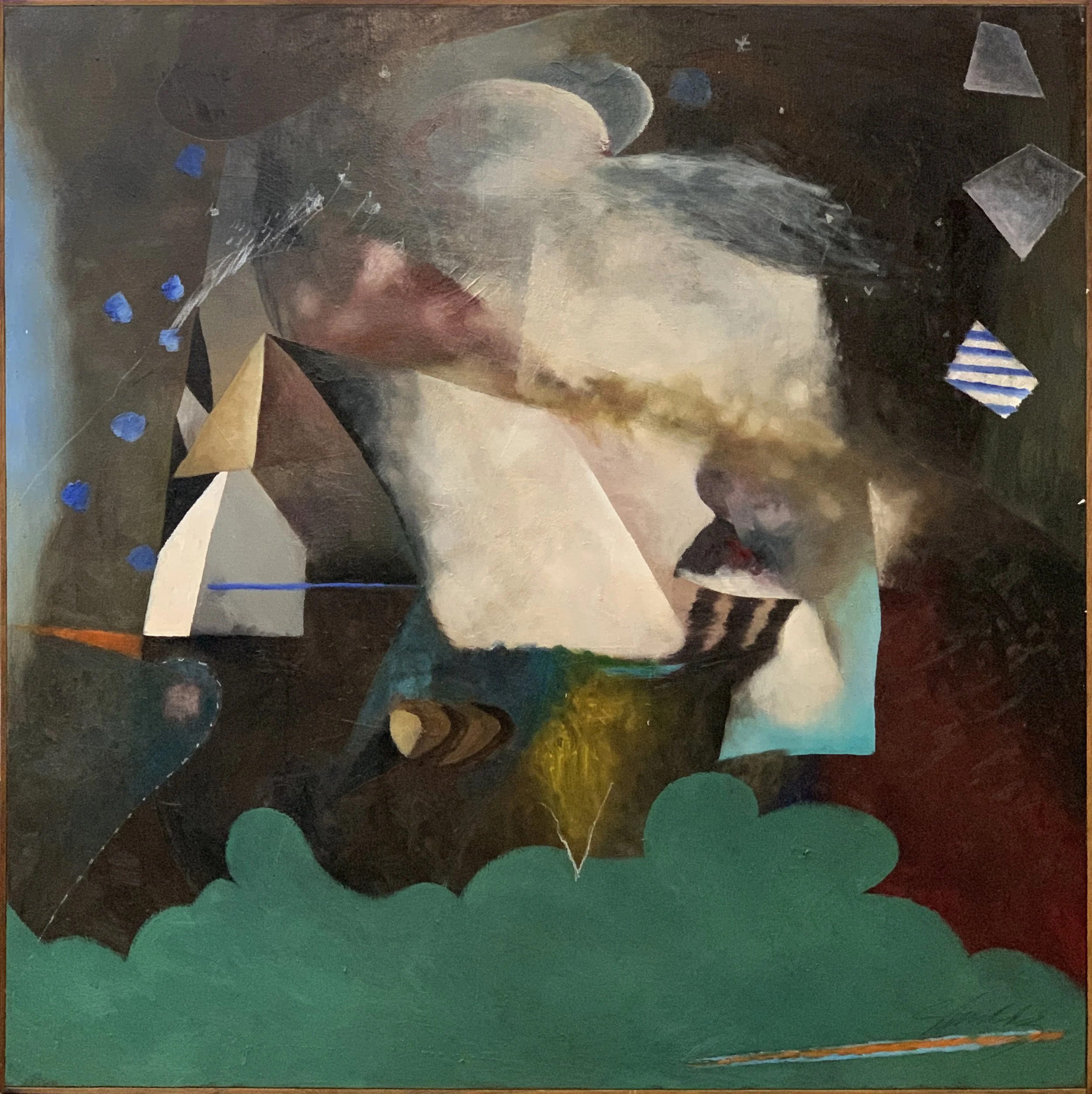 Bill Shields 
"A Piece of Heaven" (1994)
Oil on canvas
48" x 48"